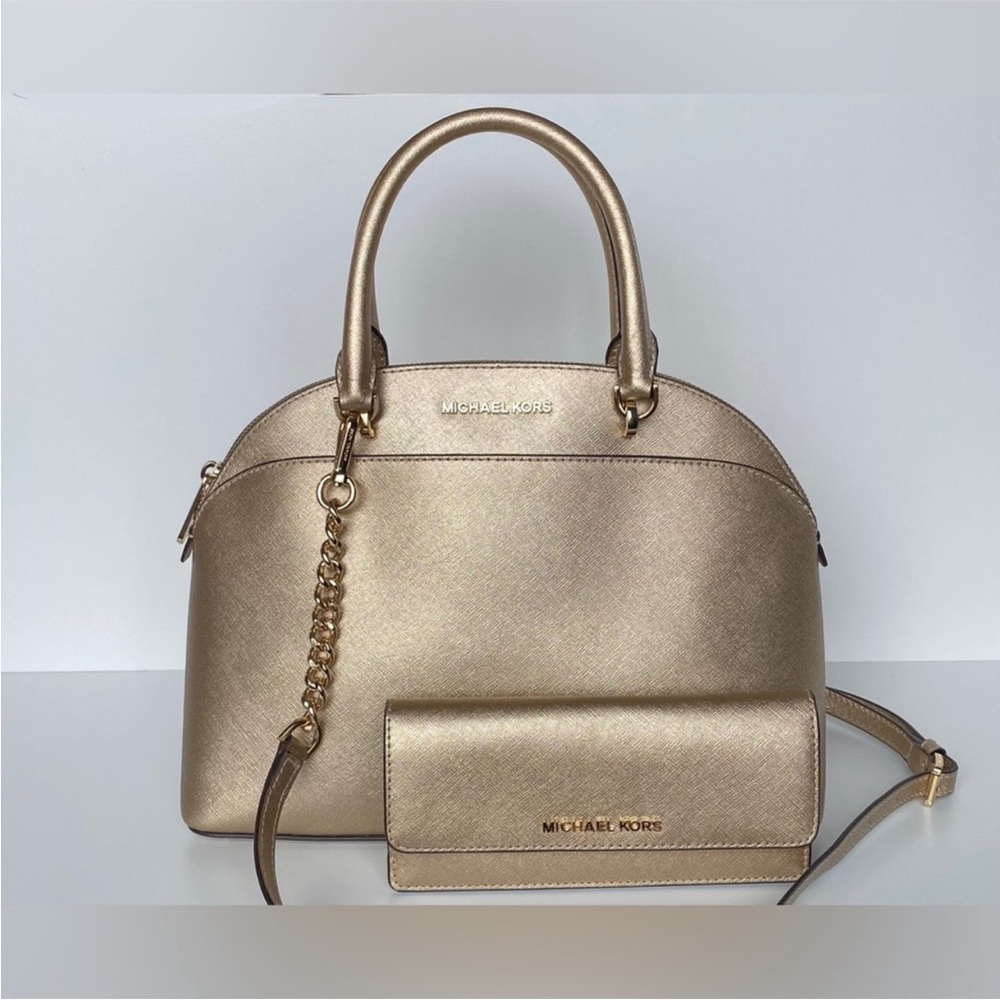 Michael Kors Gold Bag & Wallet Set